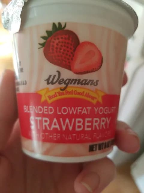 Wegmans Strawberry Blended Lowfat Yogurt