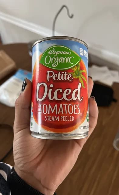 Wegmans Organic Petite Steam Peeled Diced Tomatoes