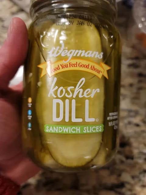 Wegmans Kosher Dill Sandwich