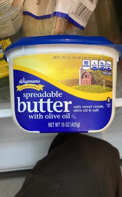 Wegmans Spreadable Butter With Olive Oil