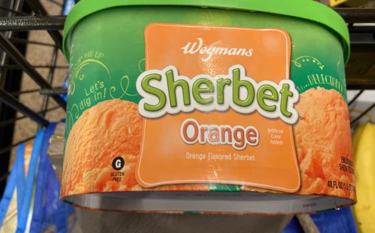 Wegmans Sherbet Orange Flavored Sherbet