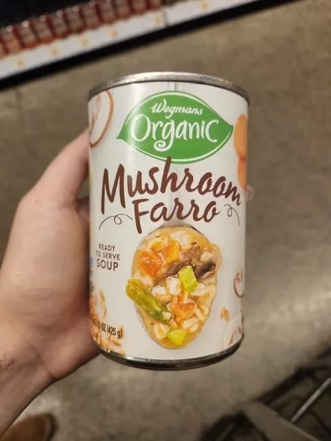 Wegmans Organic Mushroom Farro Ready To Serve Soup