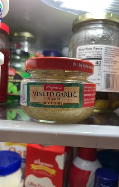 Wegmans Minced Garlic In Water
