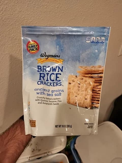 Wegmans Ancient Grains With Sea Salt Brown Rice Crackers