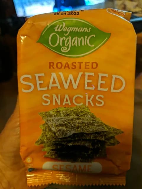 Wegmans Organic Roasted Seaweed Snacks Sesame