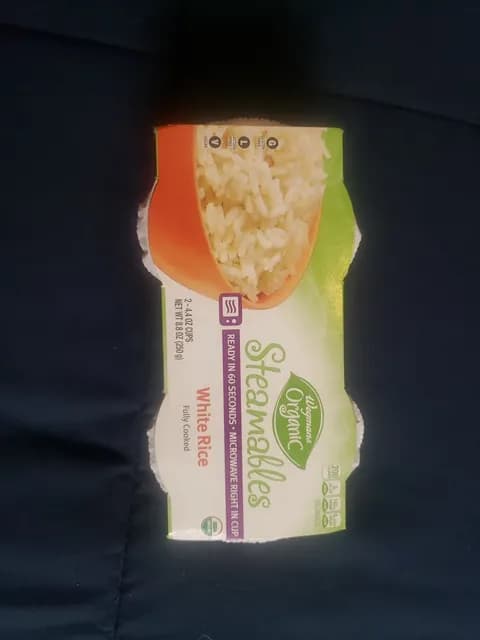 Wegmans Organic Steamables White Rice