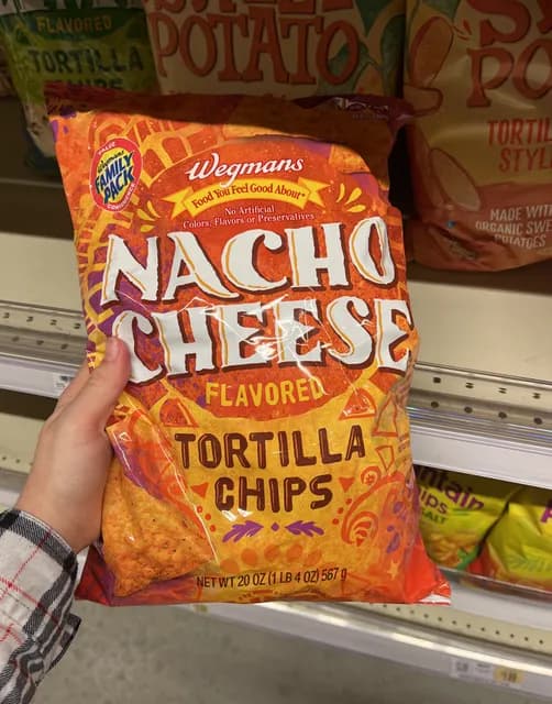 Wegmans Nacho Cheese Flavored Tortilla Chips