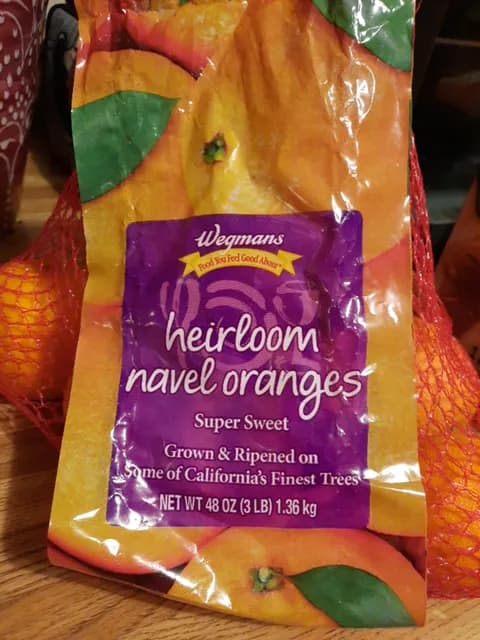 Wegmans Super Sweet Heirloom Navel Oranges