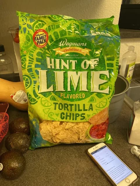 Wegmans Hint Of Lime Tortilla Chips