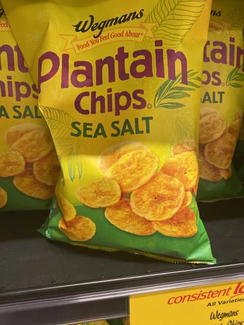 Wegman'S Sea Salt Plantain Chips