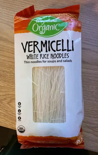 Wegmans Organic Vermicelli White Rice Noodles