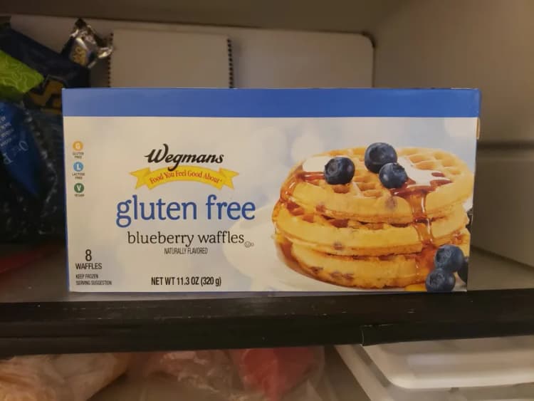 Wegmans Gluten Free Blueberry Waffles