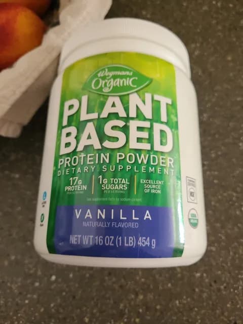 Wegmans Organic Plant Based Protein Powder Vanilla Flavor