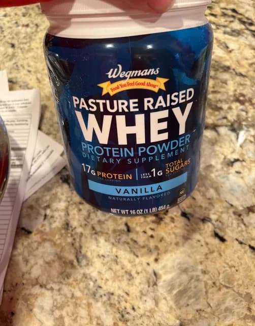 Wegmans Food You Feel Good About Pasture Raised Whey Protein Powder Vanilla