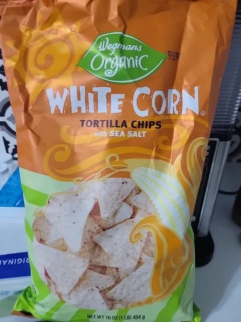 Wegmans Organic White Corn Tortilla Chips With Sea Salt