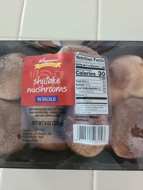 Wegmans Whole Shiitake Mushrooms
