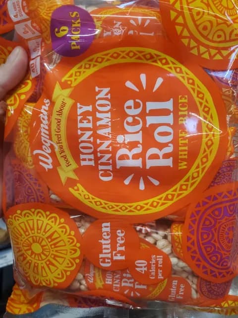 Wegmans Honey Cinnamon Rice Roll White Rice