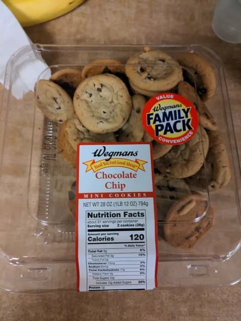 Wegmans Chocolate Chip Mini Cookies