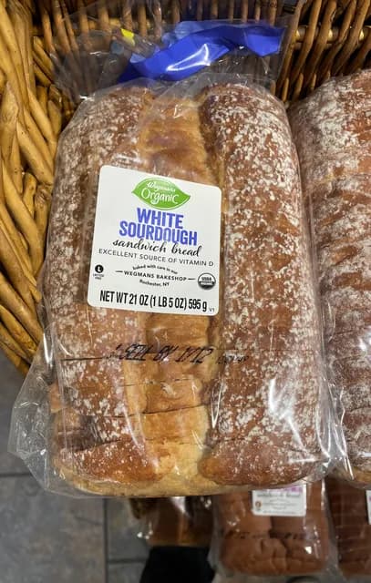 Wegmans Organic White Sourdough Sandwich Bread