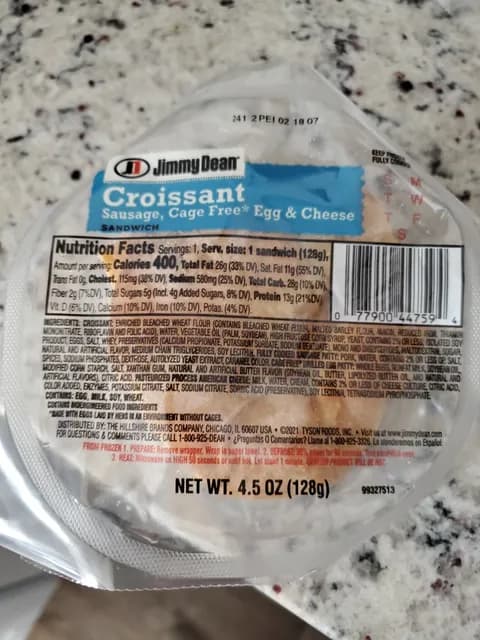Jimmy Dean Croissant Sandwich