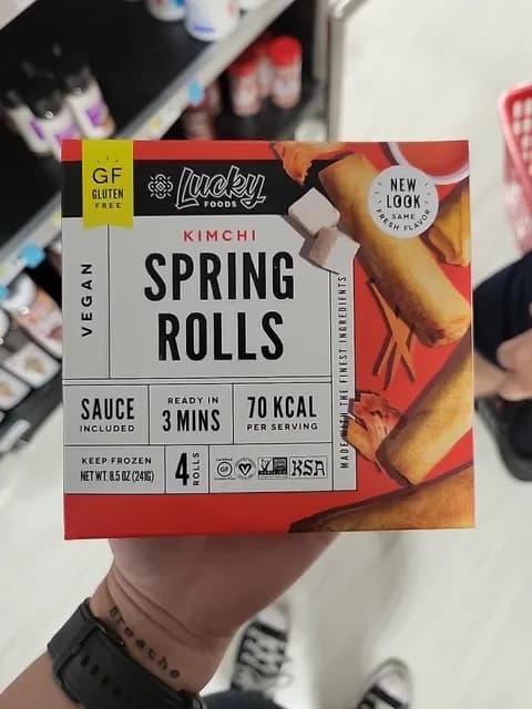 Lucky Food Kimchi Spring Rolls
