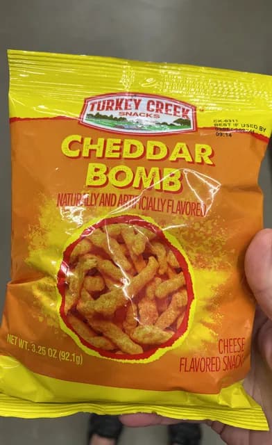 Turkey Creek Snacks Cheddar Bomb Cheese Flavored Snacks