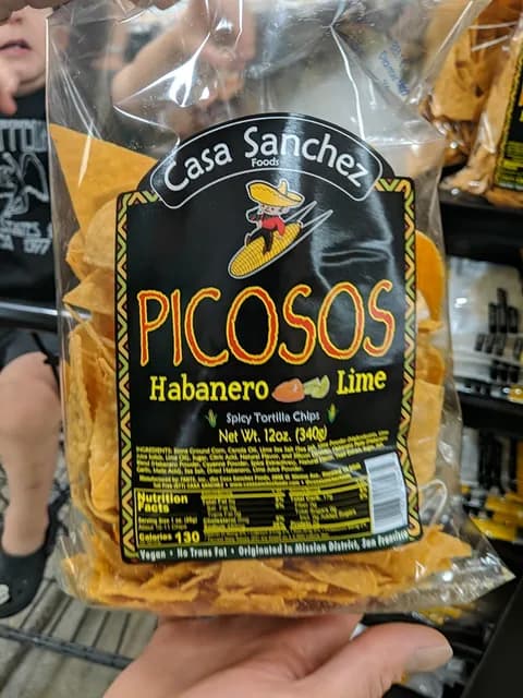 Casa Sanchez Foods Picosos Habanero Lime Spicy Tortilla Chips