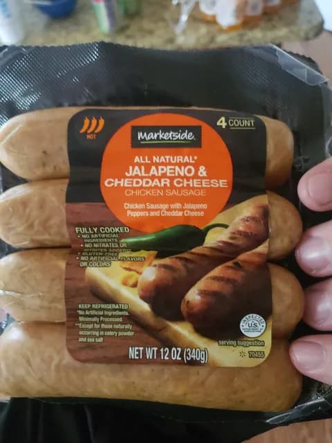Marketside Jalapeno & Cheddar Cheese Chicken Sausage