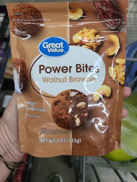 Great Value Walnut Brownie Power Bites