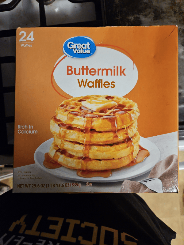 Great Value Buttermilk Waffles