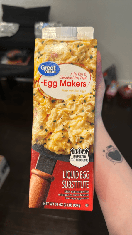 Great Value Fat Free And Cholesterol Free Egg Makers, Carton