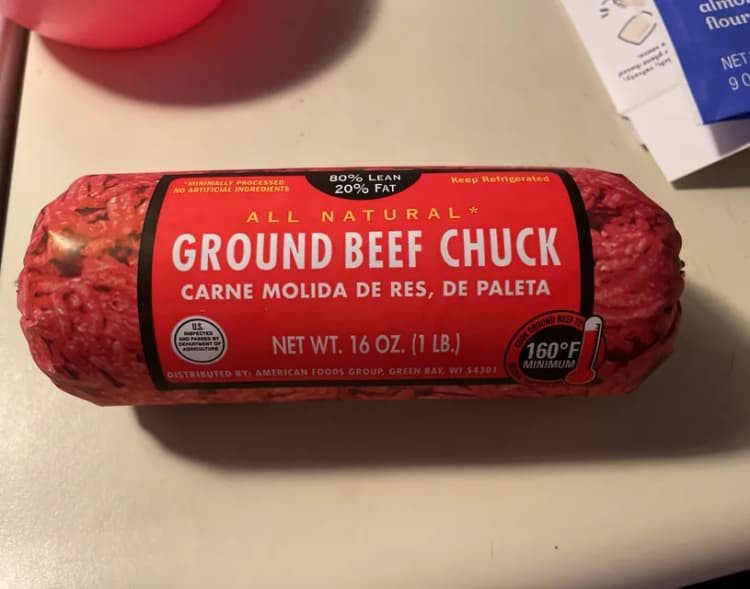 All Natural Ground Beef Chuck Carne Molida De Res, De Paleta