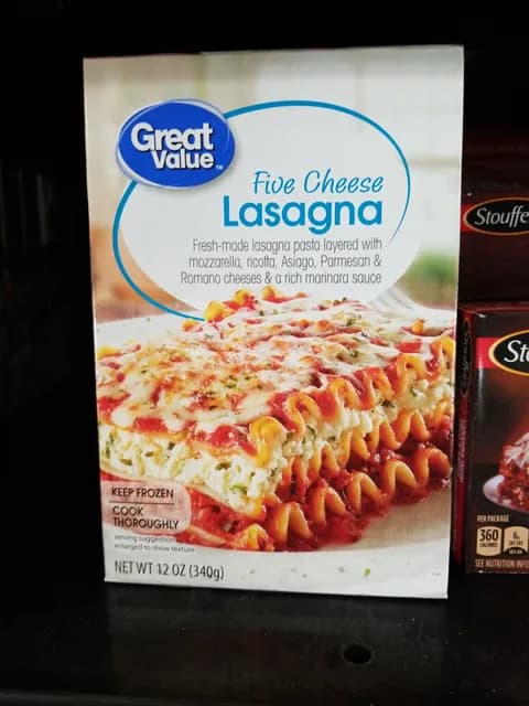Great Value Five Cheese Lasagna
