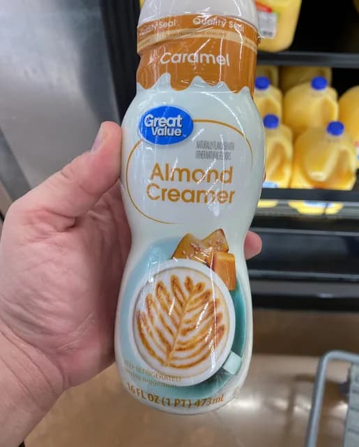 Great Value Caramel Almond Creamer