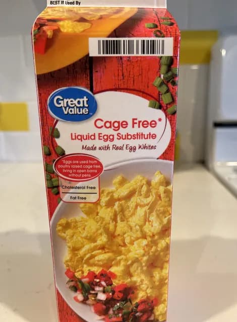 Great Value Cage Free Liquid Egg Substitute