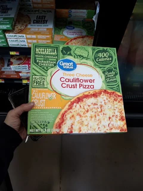 Great Value Three Cheese Cauliflower Crust Pizza