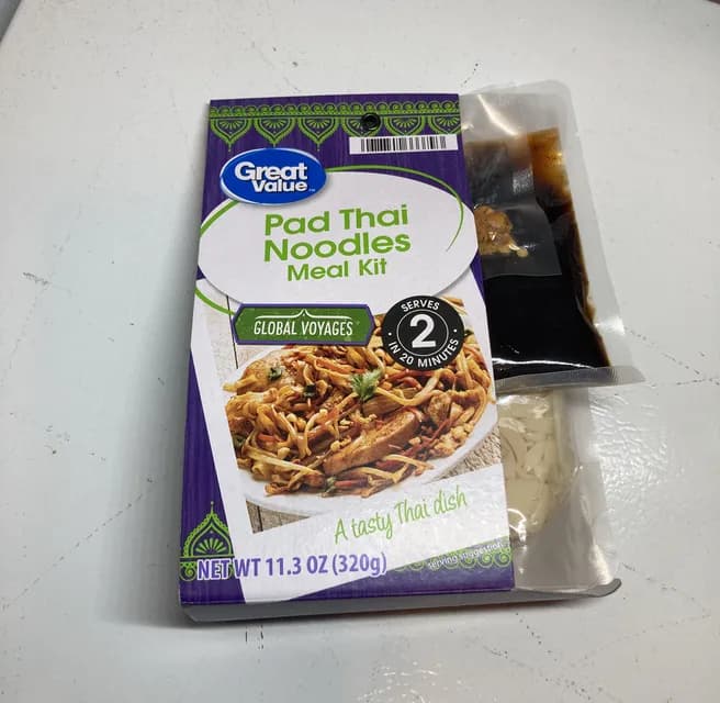 Great Value Pad Thai Noodles Meal Kit