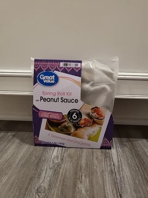 Great Value Spring Roll Kit With Peanut Sauce