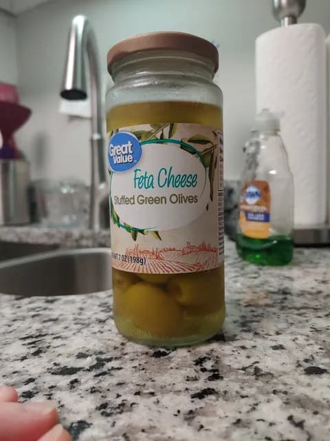 Great Value Feta Cheese Stuffed Green Olives
