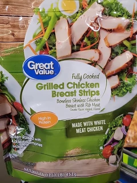 Great Value Fully Cooked Grilled Chicken Breast Strips