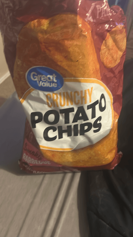 Great Value Party Size Barbecue Potato Chips