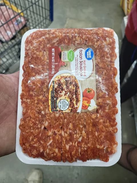 Great Value Hot Ground Italian Sausage