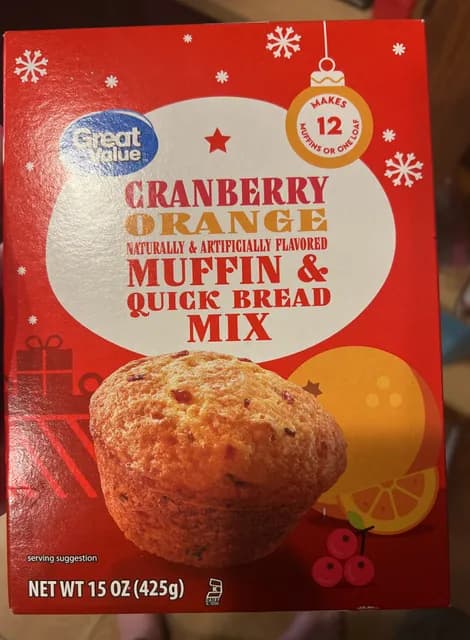 Great Value Cranberry Orange Muffin & Quick Bread Mix