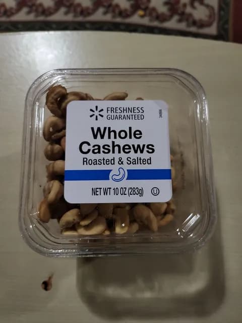 Freshness Guaranteed Roasted & Salted Whole Cashews