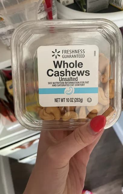 Freshness Guaranteed Whole Cashews Unsalted