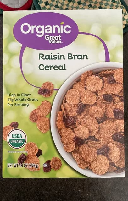 Great Value Organic Raisin Bran Cereal