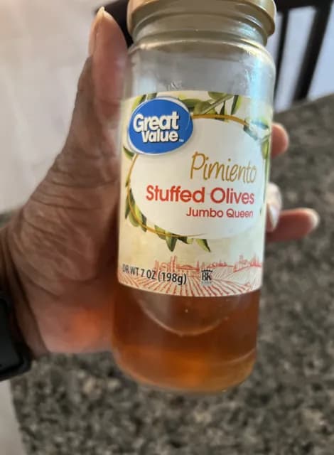 Great Value Pimiento Stuffed Olives Jumbo Queen