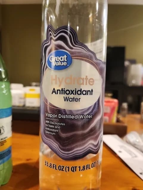 Great Value Hydrate Antioxidant Water Vapor Distilled Water