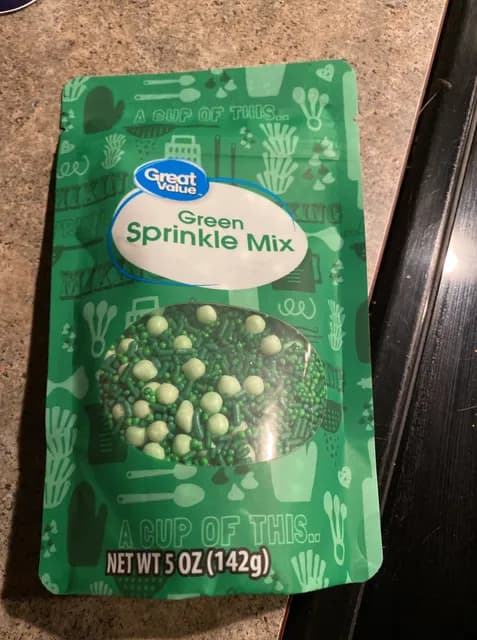 Great Value Green Sprinkle Mix