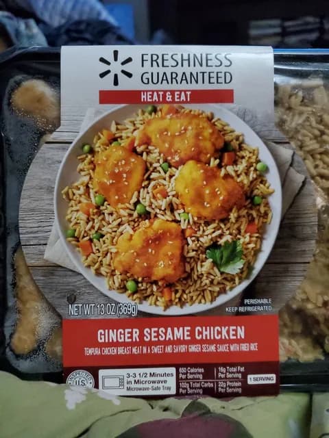 Freshness Guaranteed Heat & Eat Ginger Sesame Chicken Rice Meal